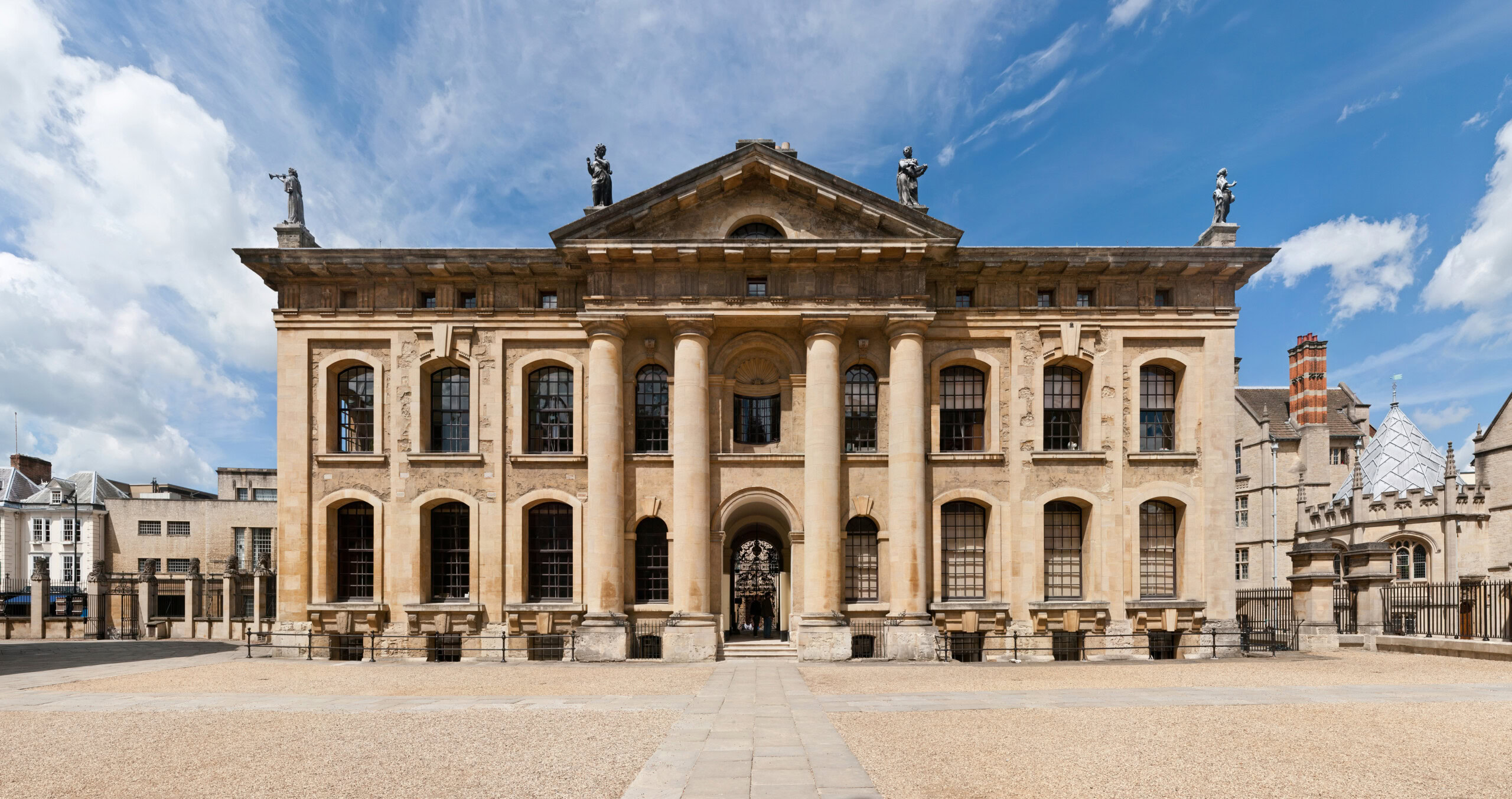The Clarendon Building in Oxford was designed by Nicholas Hawksmoor, a famous British architect