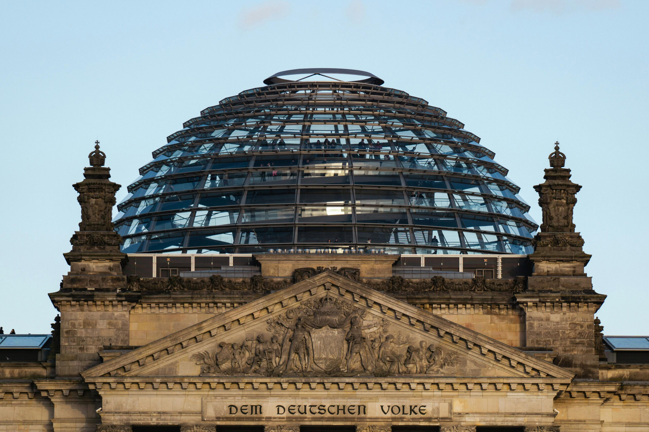 The Reichstag Dome, Berlin, designed by Norman Foster
